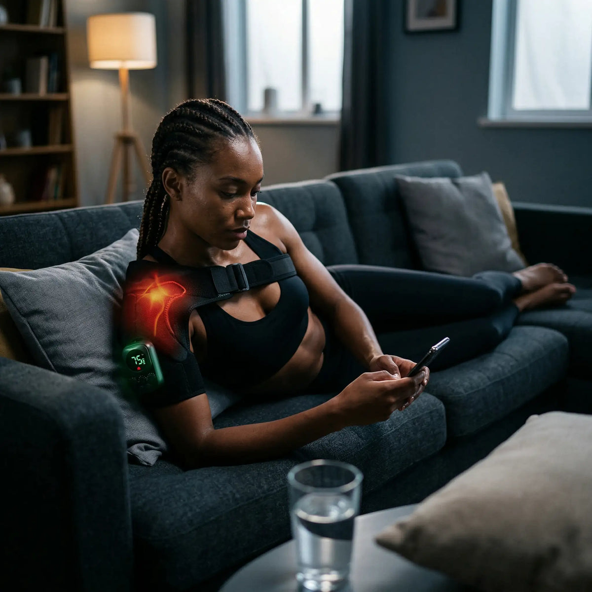 Masajeador con calor para hombros, espalda y cuello sin cables | Pulsax