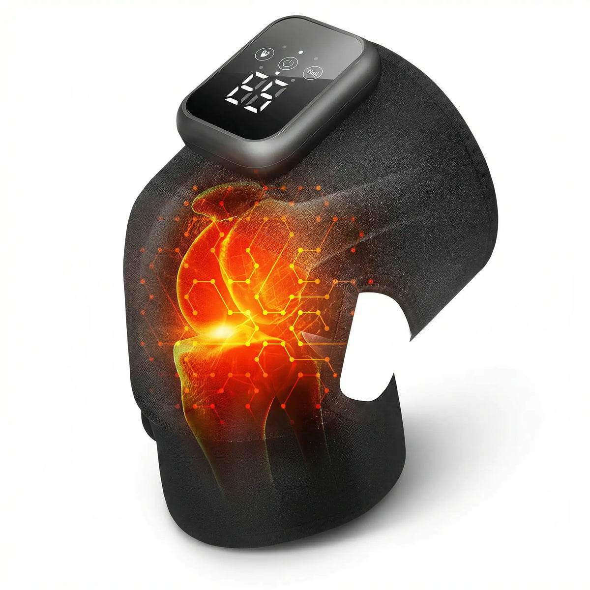 Masajeador de rodilla con calor y vibración inalámbrico | Pulsax