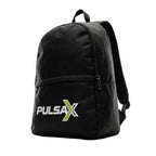 Mochila negra Pulsax de nylon impermeable con espalda acolchada | Pulsax