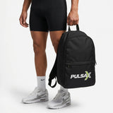 Mochila negra Pulsax de nylon impermeable con espalda acolchada | Pulsax