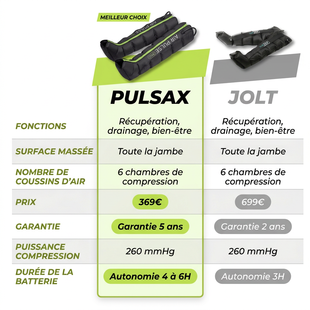 AirWave Pro — Botas de masaje por aire inteligentes para piernas | Pulsax